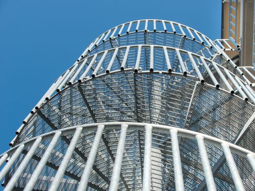 Escalier en colimaçon - LG-SPECIAL - Lichtgitter GmbH - en acier galvanisé