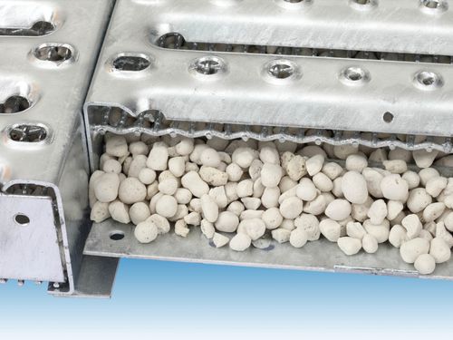Revêtement de sol en mousse - Lichtgitter GmbH - en verre / en maille métallique / pour l'industrie