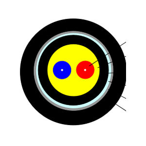 Câble optique de données - Henan Shijia Photons Technology Co., Ltd - à retardateur de flamme / résistant aux rongeurs / rond