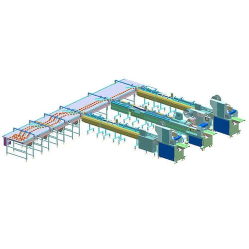 Ligne de conditionnement pour l'industrie agroalimentaire - Foshan Coretamp Packaging Machinery Co., Ltd - pour biscuits / pour gâteau / de pain