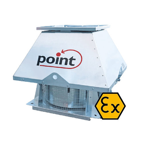 Ventilateur ATEX - P-DCF EX series - POINT KLIMA - de toit / horizontal / IP55