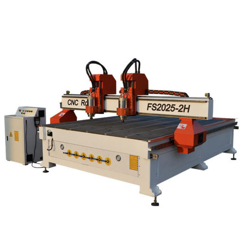 Détoureuse CNC - FS2030A-2H - Jinan Forsun CNC Machinery Co.Ltd - 3 axes / à deux broches / pour plastique