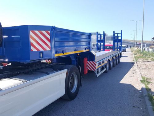 Semi-remorque à plateau - Emirsan Trailer - à suspension pneumatique / à 5 essieux / tractée