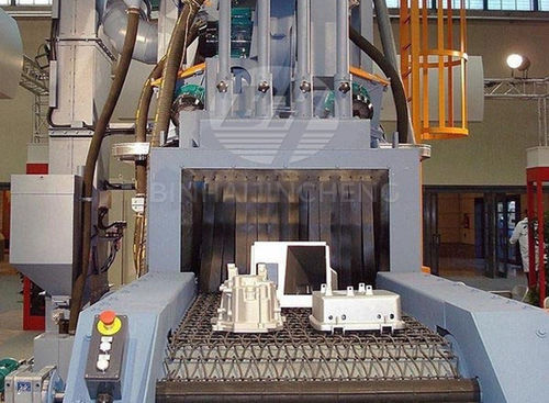 Grenailleuse à convoyeur à bande grillagée - QWD series - Qingdao Binhai Jincheng Foundry Machinery Co., Ltd. - pour métal