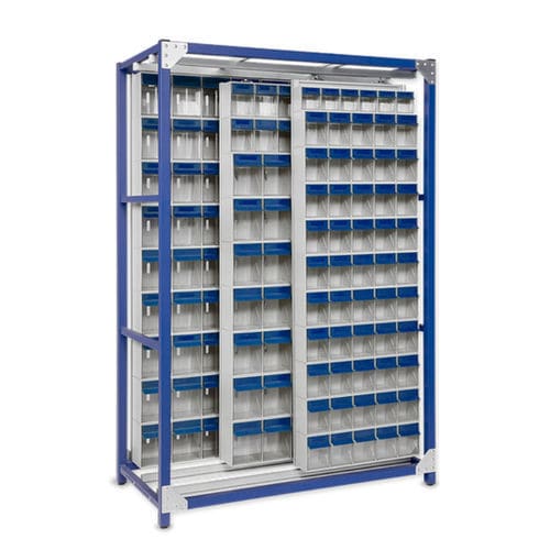 Armoire de stockage - Pegasus-Storage - au sol / à panneaux coulissants / en métal