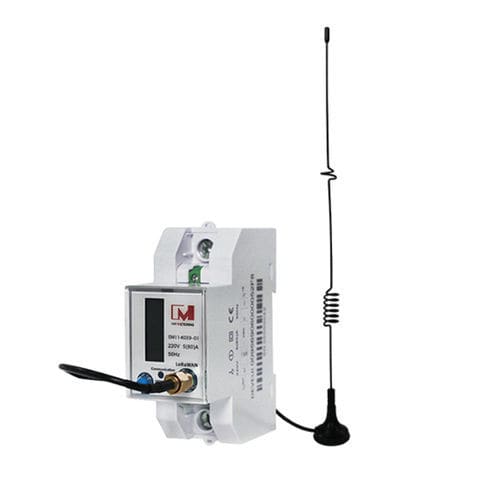 Compteur d'énergie électrique monophasé - EU868MHz - IVY METERING - sur rail DIN / résidentiel / prépayé