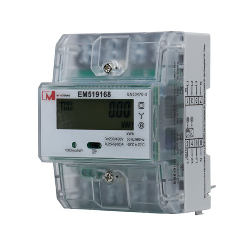 Compteur d'énergie électrique triphasé - EM5191 series - IVY METERING - sur rail DIN / RS-485 / certifié MID