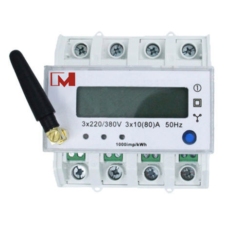 Compteur d'énergie électrique triphasé - EU868mMHz  - IVY METERING - sur rail DIN / avec afficheur LCD / intelligent