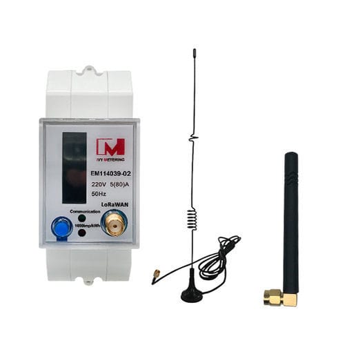Compteur d'énergie électrique monophasé - EM114039-02  - IVY METERING - sur rail DIN / résidentiel / prépayé