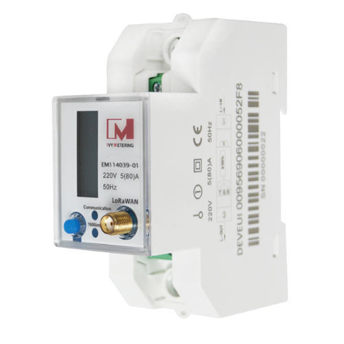 Compteur d'énergie électrique monophasé - EM114039-01 - IVY METERING - sur rail DIN / numérique / prépayé