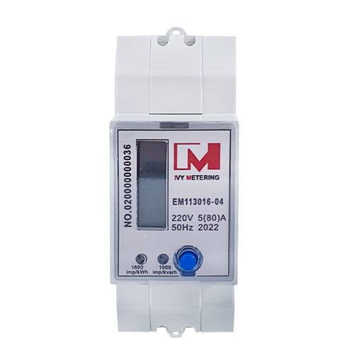 Compteur d'énergie électrique monophasé - EM113016-04 - IVY METERING - sur rail DIN / RS-485 / résidentiel