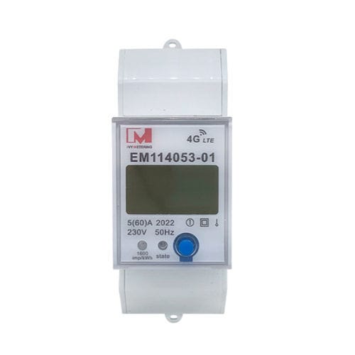 Compteur d'énergie électrique monophasé - EM114053-01 - IVY METERING - sur rail DIN / prépayé / avec communication intégrée