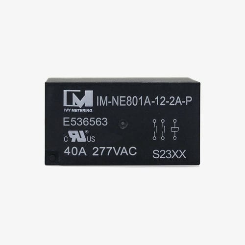 Relais électromécanique AC - IM-NE801A IEC/CB/UL - IVY METERING - 12 Vcc / compact / biphasé