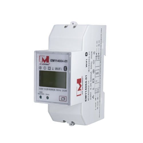 Compteur d'énergie électrique monophasé - EM114084-01 - IVY METERING - sur rail DIN / prépayé / avec communication intégrée