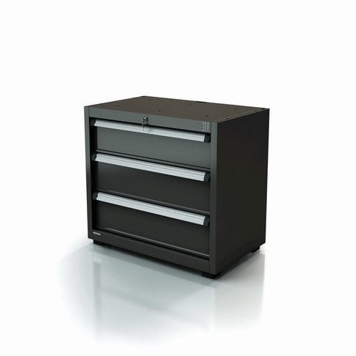 Armoire d'atelier - AR-169.10-3 - DEA WORKLAB SRL - sur pieds / à 3 tiroirs / en polyester