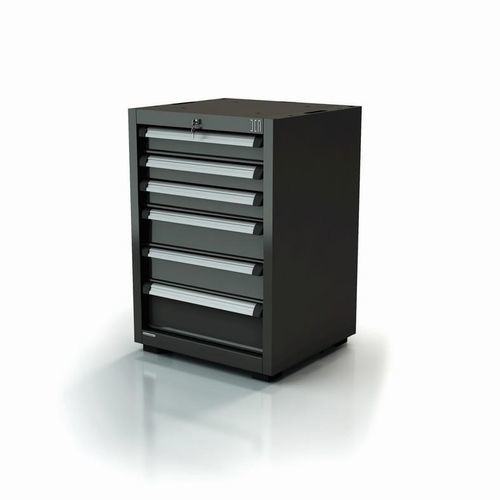 Armoire d'atelier - AR-455.11 - DEA WORKLAB SRL - sur pieds / à 6 tiroirs / en polyester