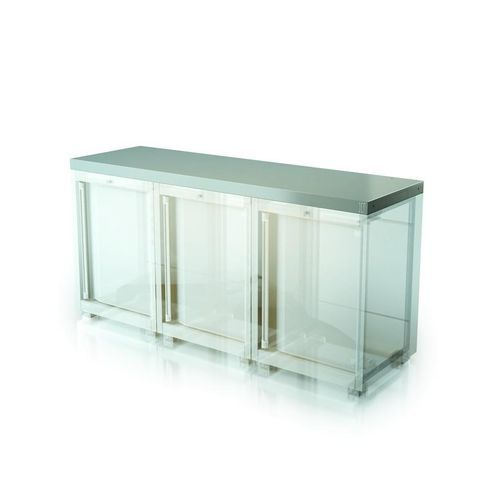 Plan de travail en acier inoxydable - AR-009X - DEA WORKLAB SRL - de laboratoire