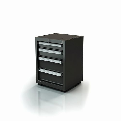 Armoire d'atelier - AR-385.11 - DEA WORKLAB SRL - sur pieds / à 4 tiroirs / en polyester