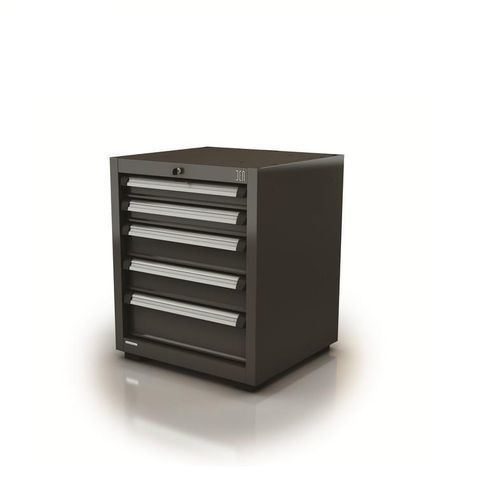 Armoire d'atelier - AR-016.11 - DEA WORKLAB SRL - sur pieds / à 5 tiroirs / en polyester