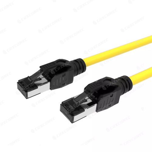 Cordon de brassage RJ45 - 80-SS-04-YL-0100-04 - CRXCONEC - catégorie 8