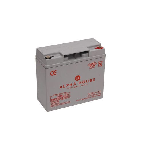 Batterie rectangulaire - AH12-22 - Alpha House Ltd - 12 V / UL / CE