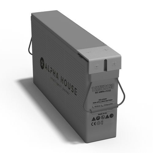 Batterie rectangulaire - 12MVR150 - Alpha House Ltd - 12 V / ISO