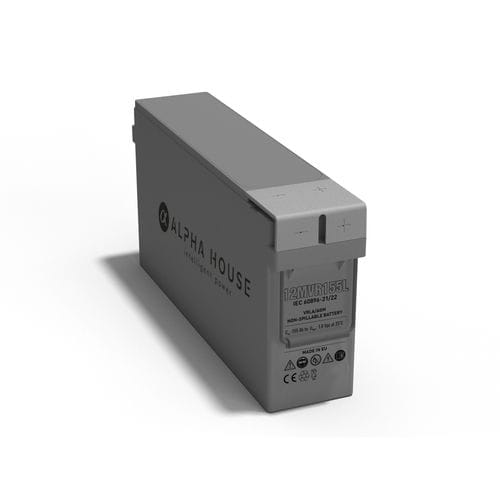 Batterie rectangulaire - 12MVR155L - Alpha House Ltd - 12 V / ISO