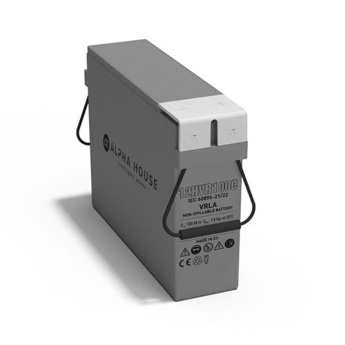 Batterie rectangulaire - 12HVR100C - Alpha House Ltd - 12 V / ISO