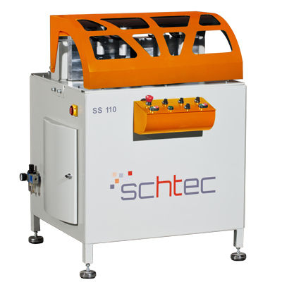 Machine de découpe à une tête - SS 110 - SCHTEC MACHINERY - à lame / pour aluminium / pour PVC