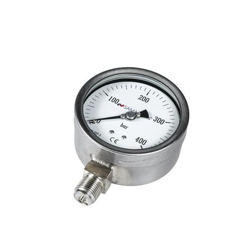 Manomètre à cadran - SA-MX100RD - S.A.M.A. ITALIA SRL - en acier inoxydable / pour l'industrie agroalimentaire / pour applications pharmaceutiques