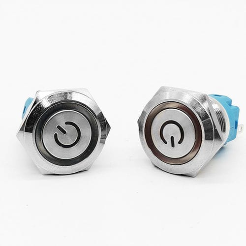 Bouton poussoir étanche à l'eau - Shenzhen Yikia - IP66 / SPST / à LED