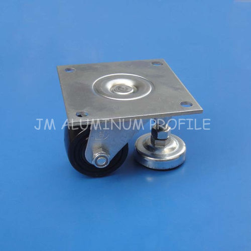 Roulette pivotante - JMCC series - JM Aluminum Profile Accessories Co., Limited - à platine / avec frein / pour fortes charges