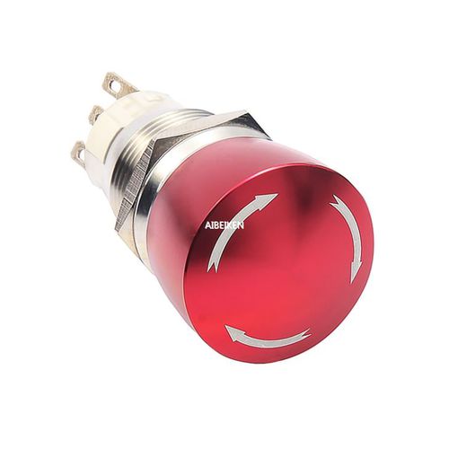 Bouton poussoir coup de poing - IB19C-ES - YUEQING AIBEIKEN ELECTRIC CO., LTD. - d'arrêt d'urgence / IP67 / non lumineux