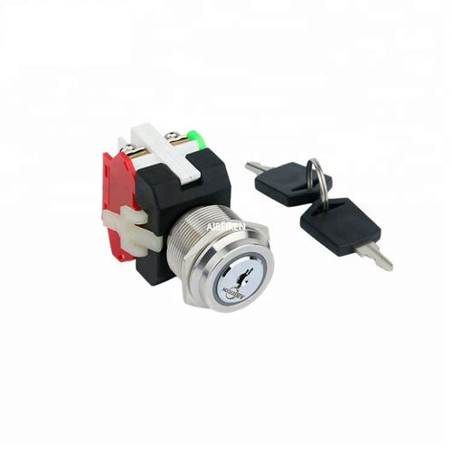 Bouton poussoir à clé - IB22G-Y11Z-E - YUEQING AIBEIKEN ELECTRIC CO., LTD. - IP65 / lumineux / industriel