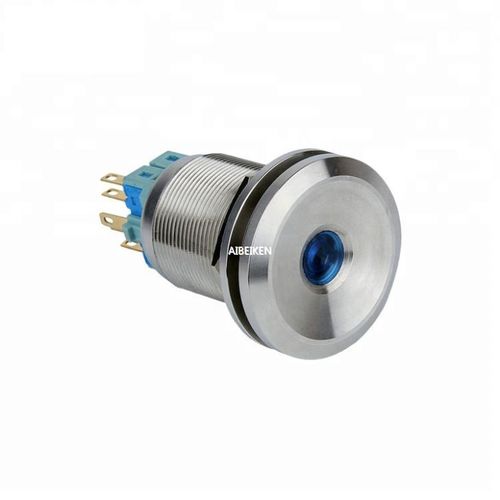 Bouton poussoir tactile - IB25S-MT11F-D - YUEQING AIBEIKEN ELECTRIC CO., LTD. - IP67 / lumineux / industriel