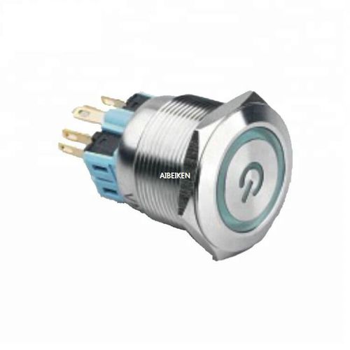 Bouton poussoir tactile - IB28S-P11F-E-Power - YUEQING AIBEIKEN ELECTRIC CO., LTD. - IP67 / lumineux / industriel