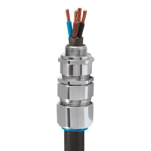 Presse-étoupe en laiton nickelé - E1W - CMP Products - en laiton / en aluminium / IP66