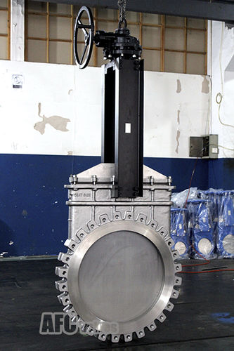 Vanne à guillotine - HEFEI AFC INTERNATIONAL TRADE CO., LTD. - électrique / pneumatique / hydraulique