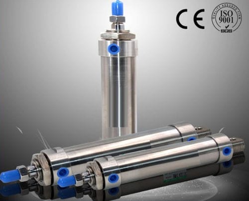 Vérin pneumatique - Ningbo Hi-Tech Smart Machinery Co., Ltd. - à piston / en acier inoxydable