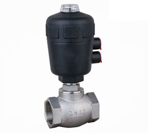 Vanne à siège incliné - Ningbo Hi-Tech Smart Machinery Co., Ltd. - à piston / pneumatique / pour l'eau