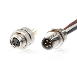 Connecteur M8 - AM08 series - Amissiontech Co., Ltd. - de données / d'alimentation électrique / DIN