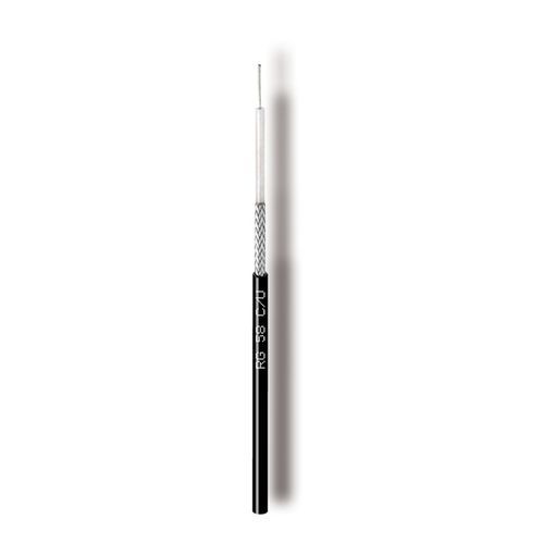 Câble électrique coaxial - RG58C/U - Cavel - RF / isolé / rond