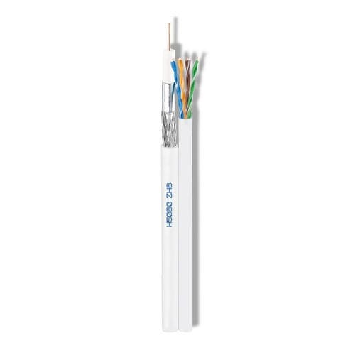 Câble électrique multimédia - H5080ZHB - Cavel - hybride / coaxial / isolé