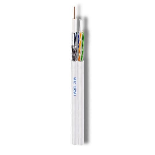 Câble électrique multimédia - H6091ZHB - Cavel - hybride / coaxial / isolé