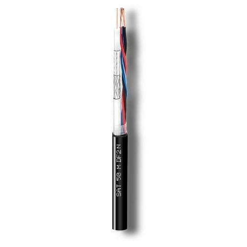 Câble électrique multimédia - SAT50MDF2N - Cavel - hybride / coaxial / isolé