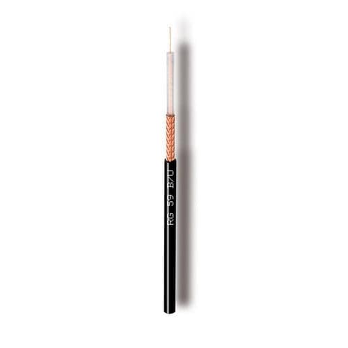 Câble électrique coaxial - RG59B/U - Cavel - RF / isolé / rond