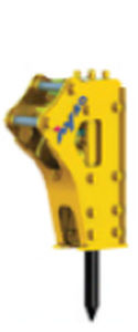 Marteau hydraulique - A series - AY Heavy Industrial Co., Ltd. - pour pelle hydraulique / vertical / à fixation latérale