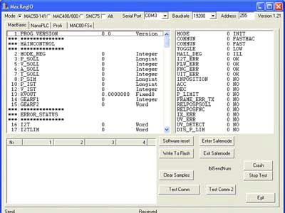 Logiciel de débogage - MACREGIO - JVL A/S - d'automate programmable / pour moteur / Windows