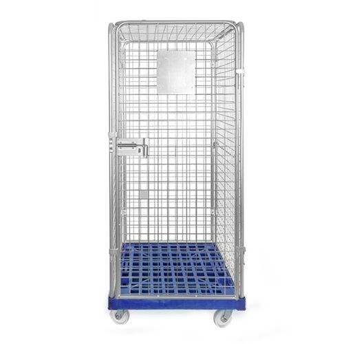 Roll-conteneur à étagères - 48253 - Rotom Nederland BV - en métal / avec base en plastique / antivol