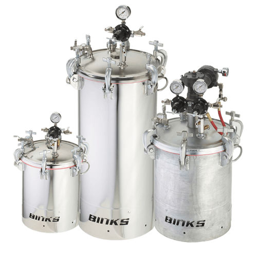 Réservoir d'alimentation - BINKS U.K. LIMITED - pour peinture / en acier inoxydable / sous pression